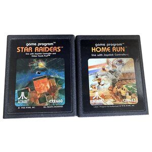 Vintage Atari 2600 Games 2 Games Home Run & Star Raiders